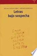 libro Letras Bajo Sospecha