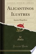 libro Alicantinos Ilustres