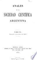 libro Anales De La Sociedad Científica Argentina