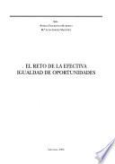 libro El Reto De La Efectiva Igualdad De Oportunidades