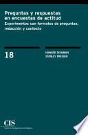 libro Preguntas Y Respuestas En Encuestas De Actitud
