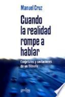 libro Cuando La Realidad Rompe A Hablar