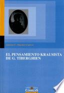 libro El Pensamiento Krausista De G. Tiberghien