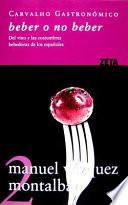 libro Beber O No Beber