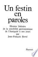 libro Un Festin En Paroles