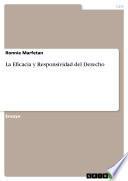 libro La Eficacia Y Responsividad Del Derecho