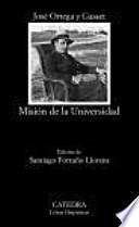 libro Misión De La Universidad