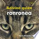 libro Adivina Quién Ronronea