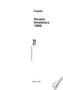 libro Anuario Estadístico De España