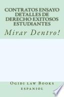 libro Contratos Ensayo Detalles De Derecho Exitosos Estudiantes