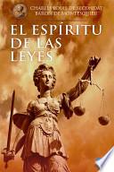 libro Del Espíritu De Las Leyes