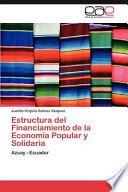 libro Estructura Del Financiamiento De La Economía Popular Y Solidaria