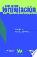 libro Guía Para La Formulación De Proyectos De Investigación