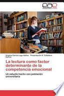 libro La Lectura Como Factor Determinante De La Competencia Emocional