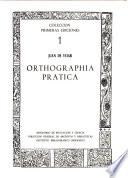 libro Orthographia Pratica