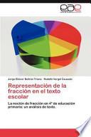 libro Representación De La Fracción En El Texto Escolar