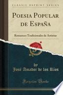 libro Poesia Popular De España