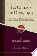 libro La Ciudad De Dios, 1904, Vol. 65