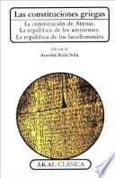 libro Las Constituciones Griegas